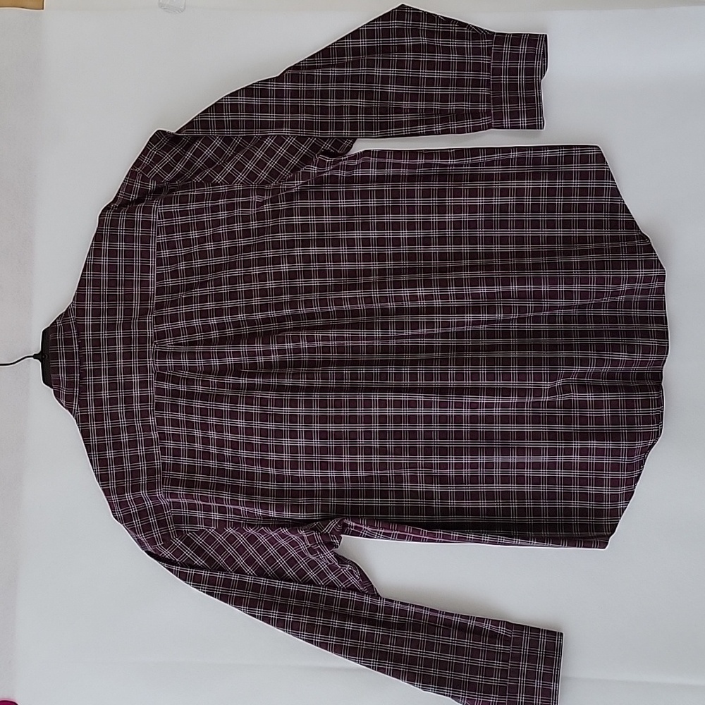 Nautica Plaid Button Down Men's Shirt Size Large 80's Two-Ply Cotton - Picture 8 of 8